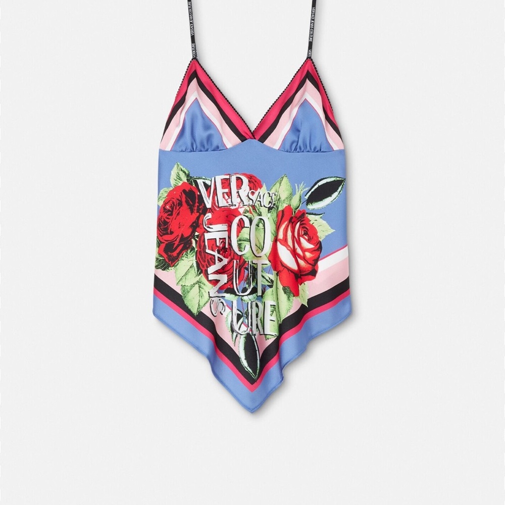 Versace Multicolor Floral Camisole